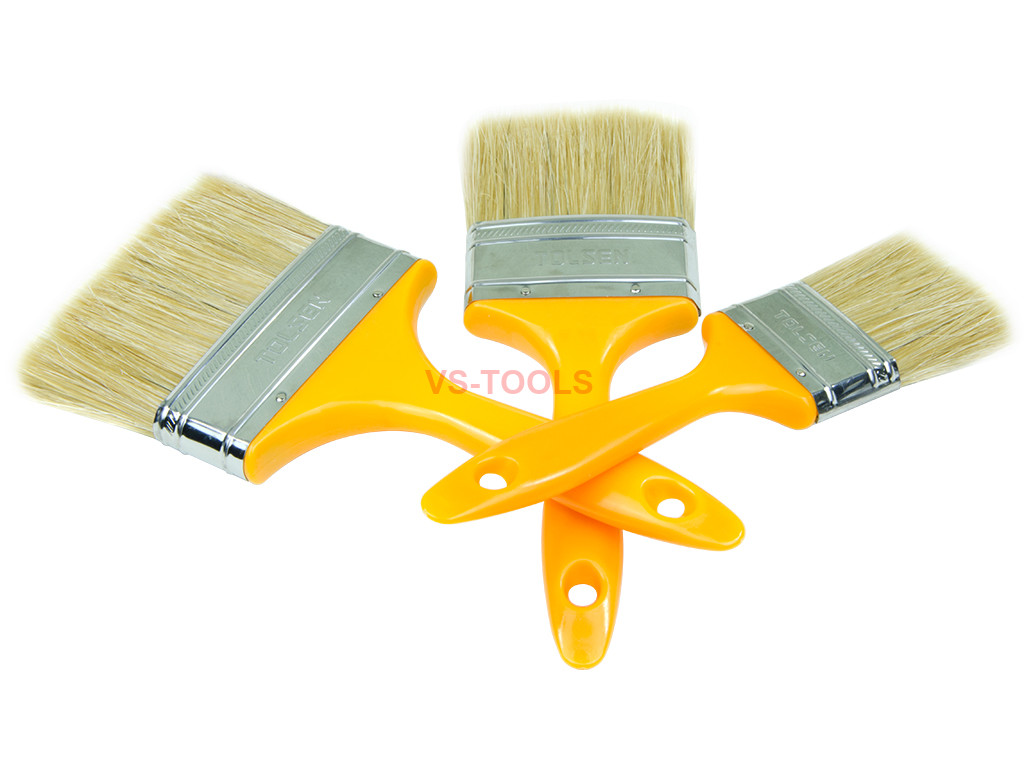 3pcs Flat Paint Cutting Brush Soft Bristle Hard Plastic Painting